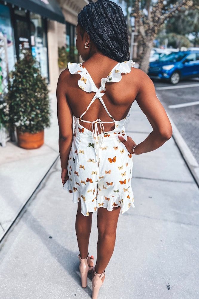 Butterfly romper dress new arrivals