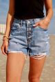 Cut- Off Denim Shorts