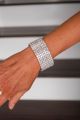 Crystal Stretch Bracelet Silver