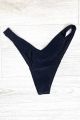 High Cut Swim Bottom Black