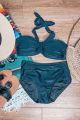Underwire Bandeau Swim Top Black