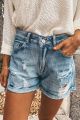 Distressed Cuffed Shorts