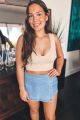 V-neck Crop Top Tank Pearled Ivory