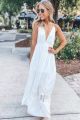 Lace Detailed Maxi Off White