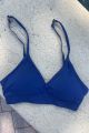 Seamless Adjustable Strap Bra Navy