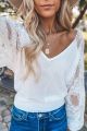 Waffle Lace Top