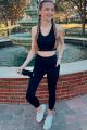 Athletic Leggings With Pocket Black