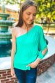 One Shoulder Blouse Peridot