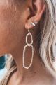 Beaded & Linked Earrings Ivory