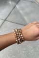 Beaded Bracelet Set Gold