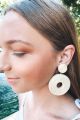 Woven Statement Earring Ivory