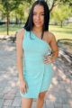 One Shoulder Dress Mint