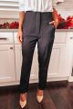 Ankle Pleated Trouser Black
