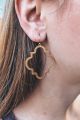 Geo Leaf Earrings