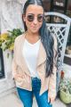 French Terry Jacket Taupe