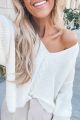 Cropped Sweater Ivory