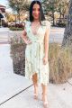 Floral Maxi Dress Celery