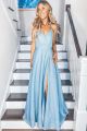 Wrap Top Gown With Slit