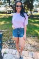 Cut Off Denim Shorts Medium