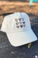 Beige Hearts Cap