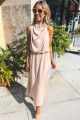 Draping Neck Gown