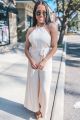 Halter Jumpsuit Champagne