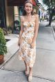 Floral Dress Orange