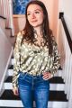 Print Blouse Olive