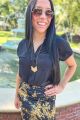 Chevron Necklace Gold