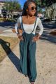 Suspender Jumpsuit Hunter Green