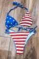 The cutest flag tie side swim bottom!