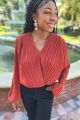V-Neck Bodysuit Rust
