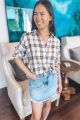 Light Weight Plaid Ivory