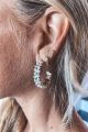 Crystal Hoops Gold