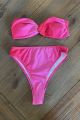 High Rise Thong Swim Bottom Pink