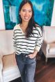Striped Sweater Black