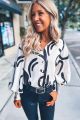 Print Blouse Ivory
