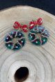 Wreath Earrings Green