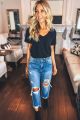 Distressed Straight Leg Medium