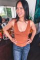 V-Neck Tank Bisque