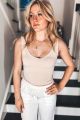 V-Neck Tank Lt Taupe