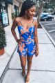 Print Shorts Blue