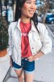Denim Jacket White
