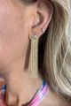 Plated Gold Fringe Earrings