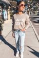 Slim Boyfriend Jean Light