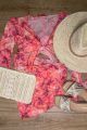 Mesh Knot Top Pink