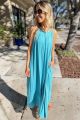 Halter Maxi Dress Teal