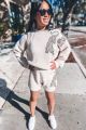 Sequin Fuzzy Tiger Shorts