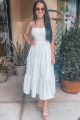Knot Back Maxi Dress White