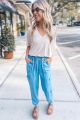 Tencil Cargo Joggers Blue